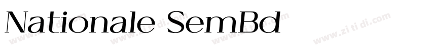 Nationale SemBd字体转换